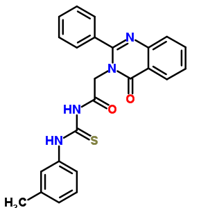 72045-62-6  N-[(3-methylphenyl)carbamothioyl]-2-(4-oxo-2-phenylquinazolin-3(4H)-yl)acetamide