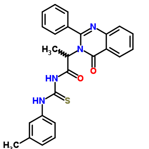 72045-70-6  N-[(3-methylphenyl)carbamothioyl]-2-(4-oxo-2-phenylquinazolin-3(4H)-yl)propanamide