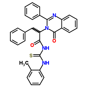 72045-81-9  N-[(2-methylphenyl)carbamothioyl]-2-(4-oxo-2-phenylquinazolin-3(4H)-yl)-3-phenylpropanamide