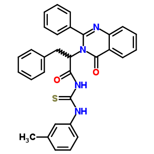 72045-82-0  N-[(3-methylphenyl)carbamothioyl]-2-(4-oxo-2-phenylquinazolin-3(4H)-yl)-3-phenylpropanamide