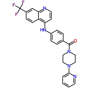 72141-45-8  N-{4-[(4-pyridin-2-ylpiperazin-1-yl)carbonyl]phenyl}-7-(trifluoromethyl)quinolin-4-amine