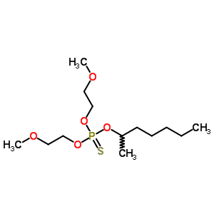 72197-85-4  O,O-bis(2-methoxyethyl) O-(1-methylhexyl) thiophosphate