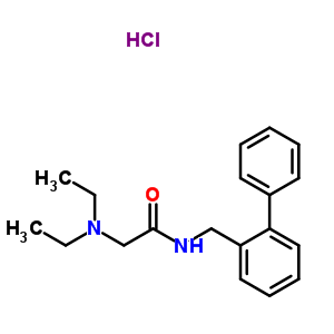 72335-99-0  N-(biphenyl-2-ylmethyl)-N~2~,N~2~-diethylglycinamide hydrochloride
