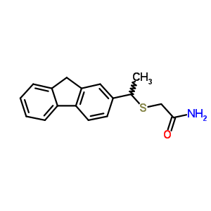 72353-19-6;72353-26-5  2-{[1-(9H-fluoren-2-yl)ethyl]sulfanyl}acetamide