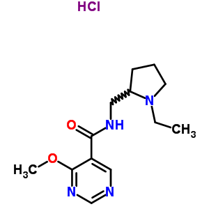72412-44-3  N-[(1-ethylpyrrolidin-2-yl)methyl]-4-methoxypyrimidine-5-carboxamide hydrochloride