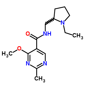 72412-52-3  N-[(1-ethylpyrrolidin-2-yl)methyl]-4-methoxy-2-methylpyrimidine-5-carboxamide