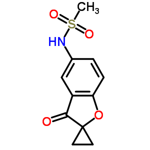 72492-44-5  N-(3-oxo-3H-spiro[1-benzofuran-2,1'-cyclopropan]-5-yl)methanesulfonamide