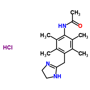 72649-56-0  N-[4-(4,5-dihydro-1H-imidazol-2-ylmethyl)-2,3,5,6-tetramethylphenyl]acetamide hydrochloride