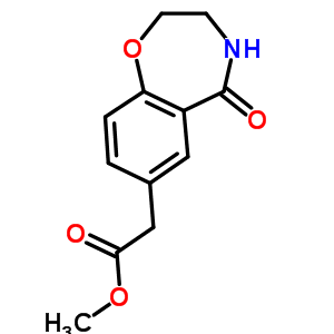 72766-02-0  methyl (5-oxo-2,3,4,5-tetrahydro-1,4-benzoxazepin-7-yl)acetate