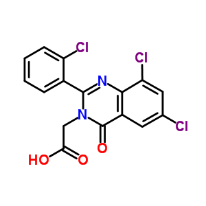 73013-14-6  [6,8-dichloro-2-(2-chlorophenyl)-4-oxoquinazolin-3(4H)-yl]acetic acid