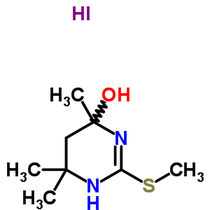 73322-11-9  4,6,6-trimethyl-2-(methylsulfanyl)-1,4,5,6-tetrahydropyrimidin-4-ol hydroiodide