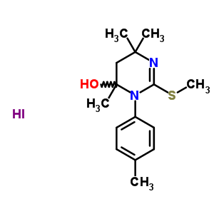 73322-15-3  4,6,6-trimethyl-3-(4-methylphenyl)-2-(methylsulfanyl)-3,4,5,6-tetrahydropyrimidin-4-ol hydroiodide
