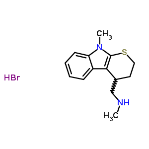 73425-62-4  N-methyl-1-(9-methyl-2,3,4,9-tetrahydrothiopyrano[2,3-b]indol-4-yl)methanamine hydrobromide