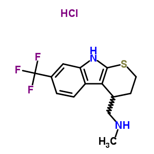 73425-84-0  N-methyl-1-[7-(trifluoromethyl)-2,3,4,9-tetrahydrothiopyrano[2,3-b]indol-4-yl]methanamine hydrochloride