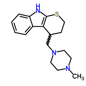 73425-94-2  4-[(4-methylpiperazin-1-yl)methyl]-2,3,4,9-tetrahydrothiopyrano[2,3-b]indole