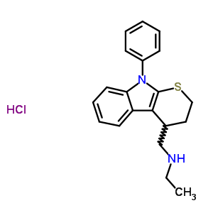 73426-04-7  N-[(9-phenyl-2,3,4,9-tetrahydrothiopyrano[2,3-b]indol-4-yl)methyl]ethanamine hydrochloride