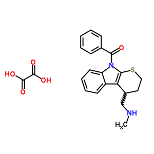 73426-19-4  N-methyl-1-[9-(phenylcarbonyl)-2,3,4,9-tetrahydrothiopyrano[2,3-b]indol-4-yl]methanamine ethanedioate