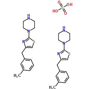 73553-68-1  1-[4-(3-methylbenzyl)-1,3-thiazol-2-yl]piperazine sulfate (2:1)