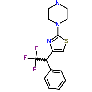 73553-74-9  1-[4-(2,2,2-trifluoro-1-phenylethyl)-1,3-thiazol-2-yl]piperazine
