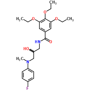 73584-11-9  3,4,5-triethoxy-N-{3-[(4-fluorophenyl)(methyl)amino]-2-hydroxypropyl}benzamide