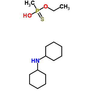 73790-51-9  O-ethyl hydrogen methylphosphonothioate - N-cyclohexylcyclohexanamine (1:1)