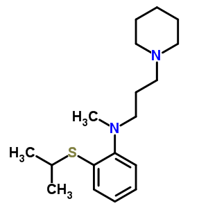73790-79-1  N-methyl-2-[(1-methylethyl)sulfanyl]-N-(3-piperidin-1-ylpropyl)aniline