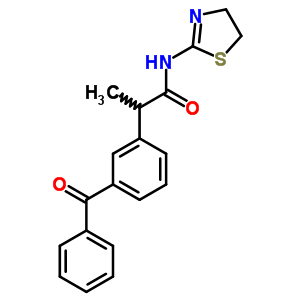 73826-16-1  N-(4,5-dihydro-1,3-thiazol-2-yl)-2-[3-(phenylcarbonyl)phenyl]propanamide