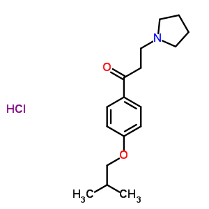 73826-44-5  1-[4-(2-methylpropoxy)phenyl]-3-pyrrolidin-1-ylpropan-1-one hydrochloride