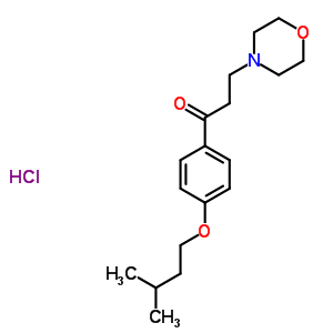 73826-47-8  1-[4-(3-methylbutoxy)phenyl]-3-morpholin-4-ylpropan-1-one hydrochloride