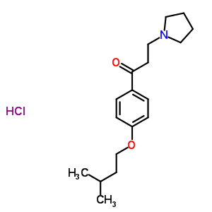 73826-48-9  1-[4-(3-methylbutoxy)phenyl]-3-pyrrolidin-1-ylpropan-1-one hydrochloride