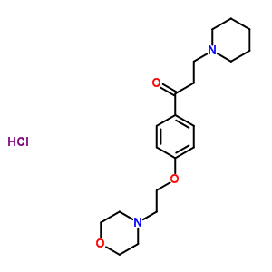 73839-88-0  1-[4-(2-morpholin-4-ylethoxy)phenyl]-3-piperidin-1-ylpropan-1-one hydrochloride