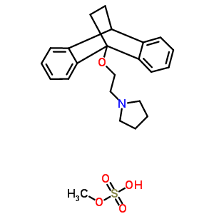 73927-21-6  methyl hydrogen sulfate - 1-[2-(9,10-ethanoanthracen-9(10H)-yloxy)ethyl]pyrrolidine (1:1)