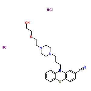 73927-25-0  10-(3-{4-[2-(2-hydroxyethoxy)ethyl]piperazin-1-yl}propyl)-10H-phenothiazine-2-carbonitrile dihydrochloride