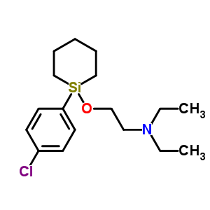 73942-30-0  2-{[1-(4-chlorophenyl)silinan-1-yl]oxy}-N,N-diethylethanamine