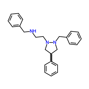 73972-69-7  N-benzyl-2-(2-benzyl-4-phenylpyrazolidin-1-yl)ethanamine