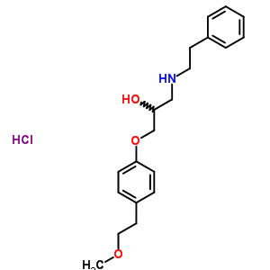 74027-35-3  1-[4-(2-methoxyethyl)phenoxy]-3-[(2-phenylethyl)amino]propan-2-ol hydrochloride