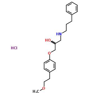 74027-45-5  1-[4-(2-methoxyethyl)phenoxy]-3-[(3-phenylpropyl)amino]propan-2-ol hydrochloride