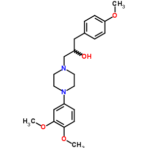 74037-82-4  1-[4-(3,4-dimethoxyphenyl)piperazin-1-yl]-3-(4-methoxyphenyl)propan-2-ol