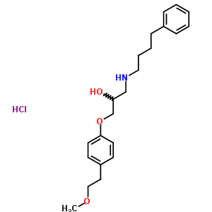 74041-84-2  1-[4-(2-methoxyethyl)phenoxy]-3-[(4-phenylbutyl)amino]propan-2-ol hydrochloride