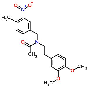 74101-71-6  N-[2-(3,4-dimethoxyphenyl)ethyl]-N-(4-methyl-3-nitrobenzyl)acetamide