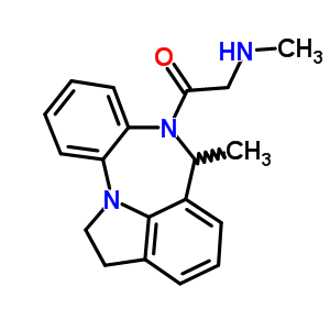 74116-84-0  N-methyl-2-(6-methyl-1,2-dihydroindolo[1,7-ab][1,5]benzodiazepin-7(6H)-yl)-2-oxoethanamine