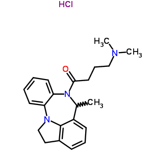 74116-93-1  N,N-dimethyl-4-(6-methyl-1,2-dihydroindolo[1,7-ab][1,5]benzodiazepin-7(6H)-yl)-4-oxobutan-1-amine hydrochloride