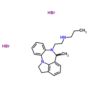 74116-99-7  N-[2-(6-methyl-1,2-dihydroindolo[1,7-ab][1,5]benzodiazepin-7(6H)-yl)ethyl]propan-1-amine dihydrobromide