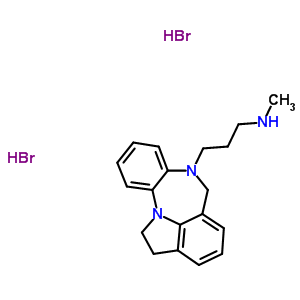 74117-19-4  3-(1,2-dihydroindolo[1,7-ab][1,5]benzodiazepin-7(6H)-yl)-N-methylpropan-1-amine dihydrobromide