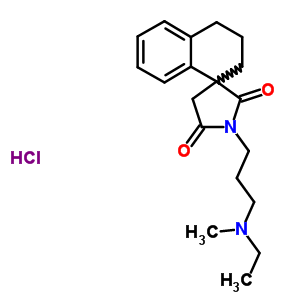 74246-79-0  1'-{3-[ethyl(methyl)amino]propyl}-3,4-dihydro-2H,2'H,5'H-spiro[naphthalene-1,3'-pyrrolidine]-2',5'-dione hydrochloride