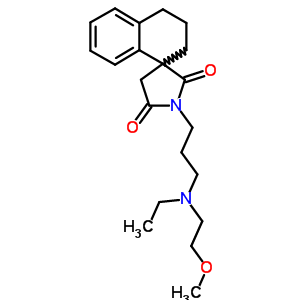 74246-89-2  1'-{3-[ethyl(2-methoxyethyl)amino]propyl}-3,4-dihydro-2H,2'H,5'H-spiro[naphthalene-1,3'-pyrrolidine]-2',5'-dione