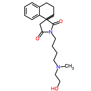 74247-01-1  1'-{4-[(2-hydroxyethyl)(methyl)amino]butyl}-3,4-dihydro-2H,2'H,5'H-spiro[naphthalene-1,3'-pyrrolidine]-2',5'-dione