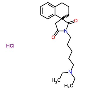 74247-09-9  1'-[5-(diethylamino)pentyl]-3,4-dihydro-2H,2'H,5'H-spiro[naphthalene-1,3'-pyrrolidine]-2',5'-dione hydrochloride