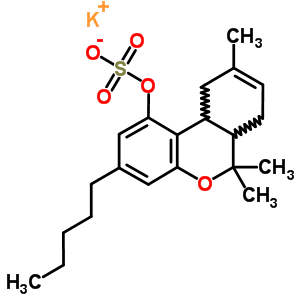 74261-09-9  potassium 6,6,9-trimethyl-3-pentyl-6a,7,10,10a-tetrahydro-6H-benzo[c]chromen-1-yl sulfate