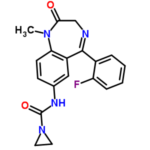 74858-70-1  N-[5-(2-fluorophenyl)-1-methyl-2-oxo-2,3-dihydro-1H-1,4-benzodiazepin-7-yl]aziridine-1-carboxamide